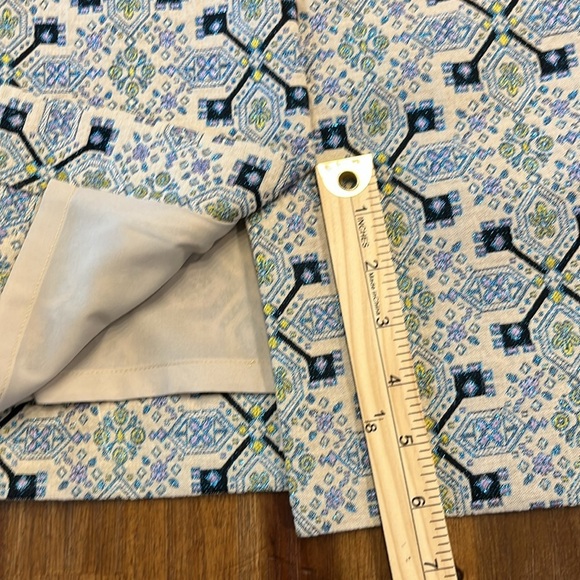 The Limited High Waist Pencil Tapestry Skirt NWT metallic back slit jacquard 4 - Picture 10 of 14